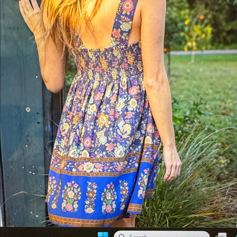 NATURAL LIFE Floral Multicolor Mini Dress - Picture 2 of 2